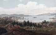 John William Edy Ferry at Helgeraae oil painting on canvas